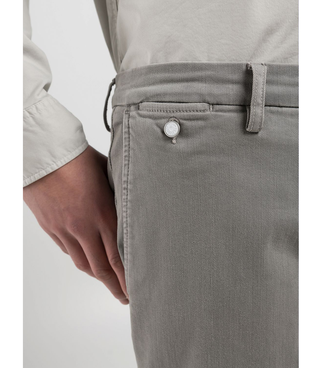 レギュラースリムBENNI Hyperflex Color スーパーストレッチチノパンツ 詳細画像 グレー 7